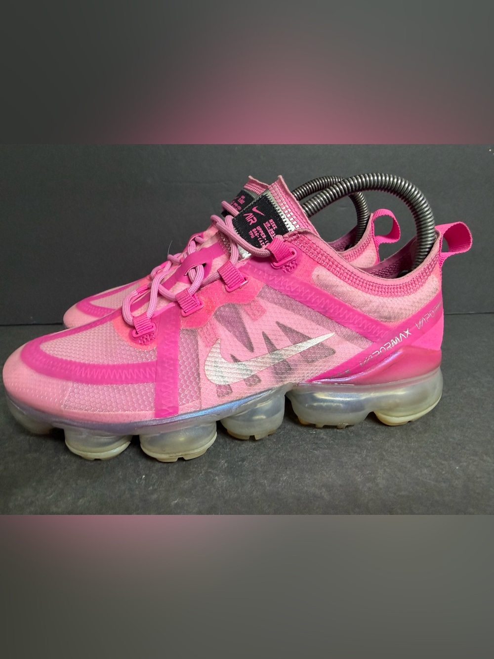 Nike Air VaporMax Shoes Womens Size 7.5 Pink Running Sneakers AR6632-600